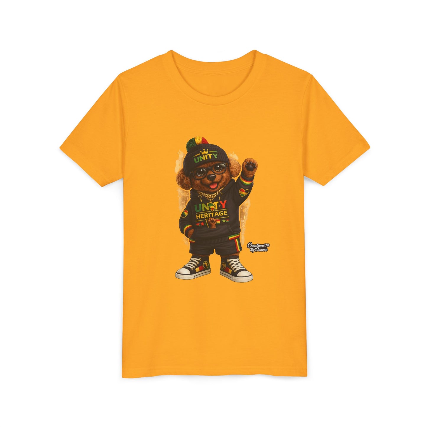 Kids Unity Heritage Tee — Youth Short Sleeve Shirt with 'Unity' Design