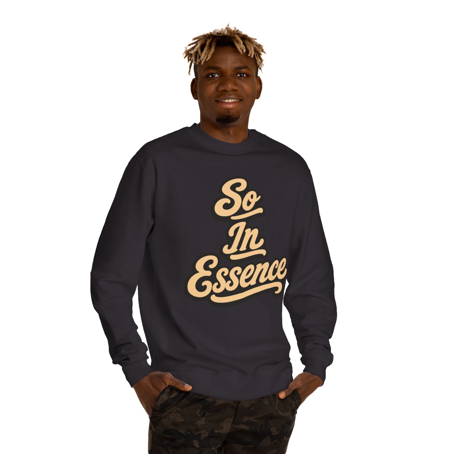 So In Essence Sweatshirt — Retro Script Crewneck Pullover
