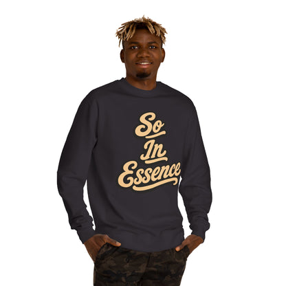 So In Essence Sweatshirt — Retro Script Crewneck Pullover