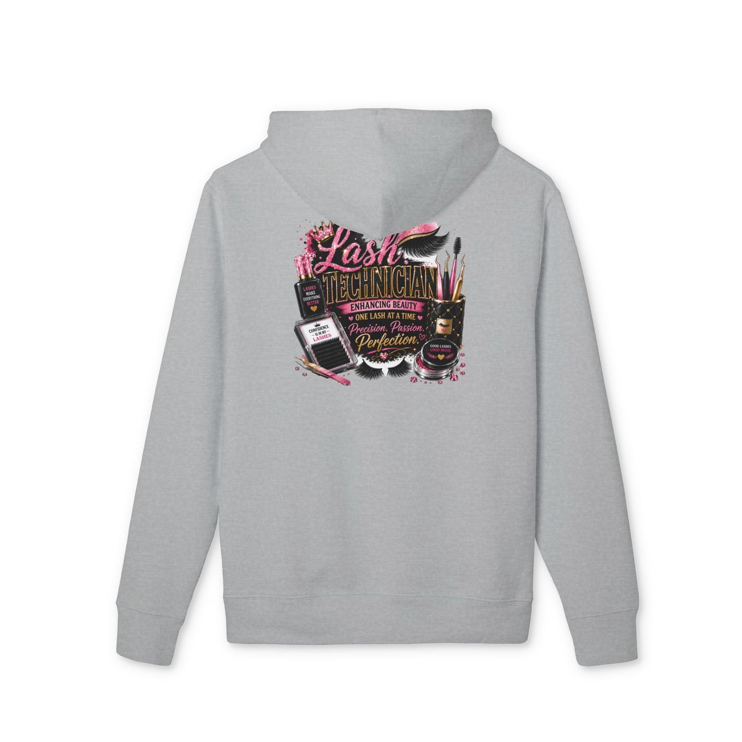 Lash Technician Hoodie — Makeup & Eyelash Artist Graphic Pullover