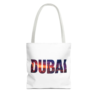 Dubai Sunset Tote Bag - City Skyline Travel Tote
