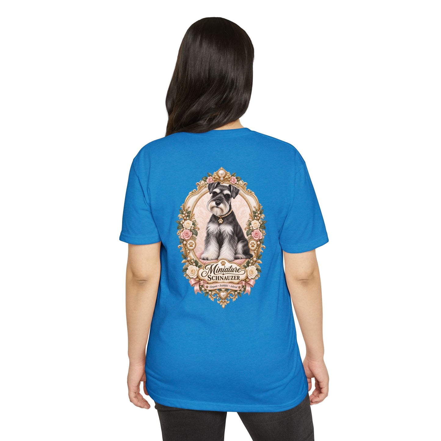Miniature Schnauzer Floral T-Shirt