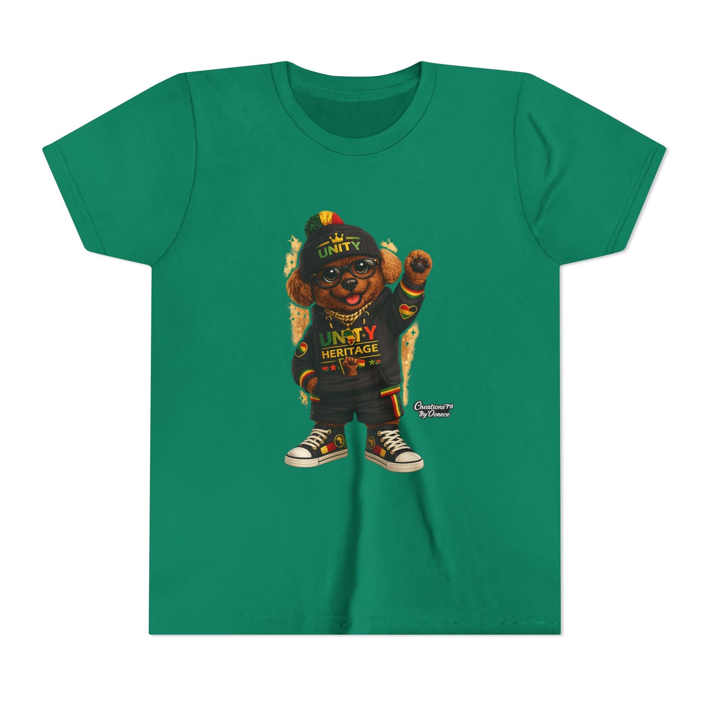 Kids Unity Heritage Tee — Youth Short Sleeve Shirt with 'Unity' Design