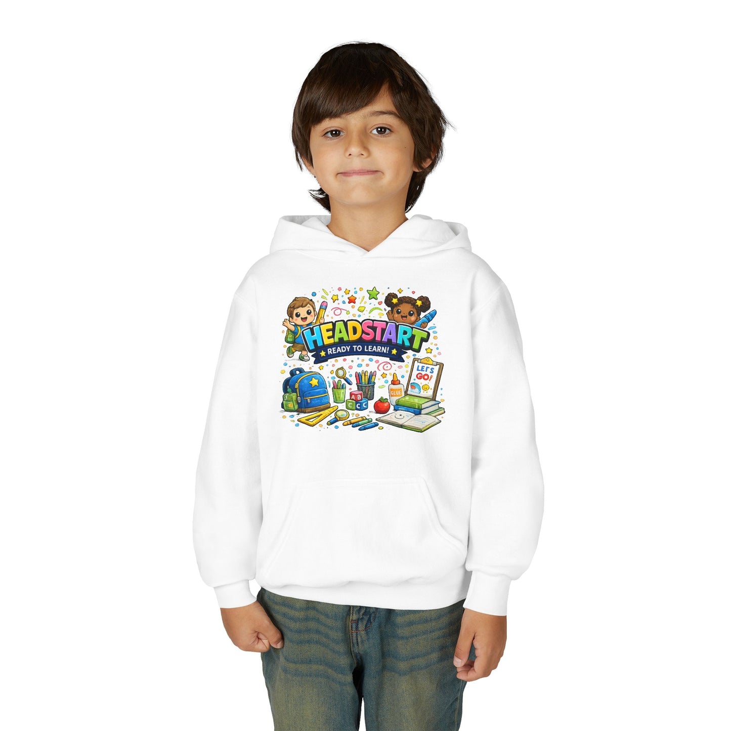 Head Start Kids Hoodie – 'Ready to Learn' Back-to-School Youth Sweatshirt
