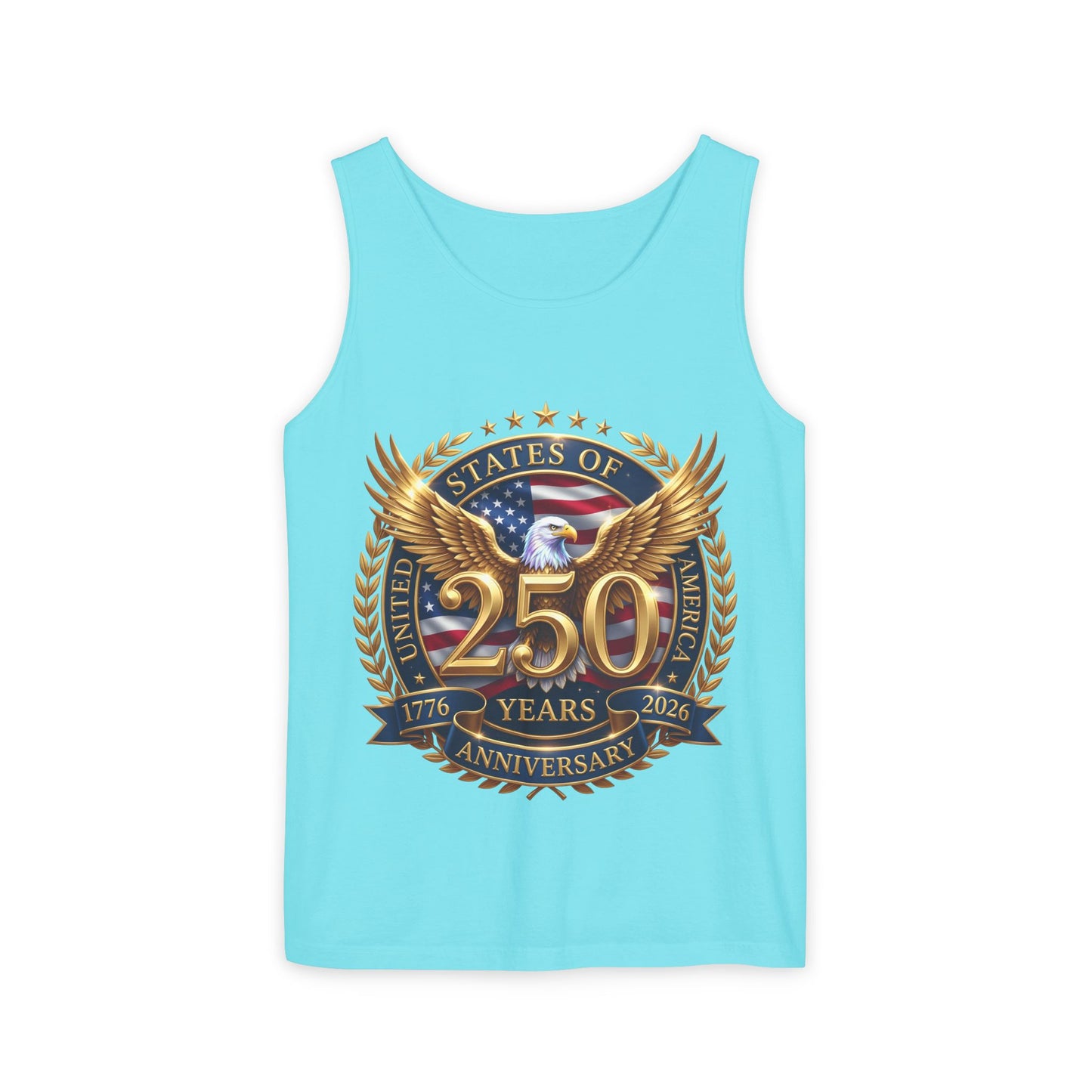 250 Years Anniversary Eagle Tank Top — United States Bicentennial Celebration Tee