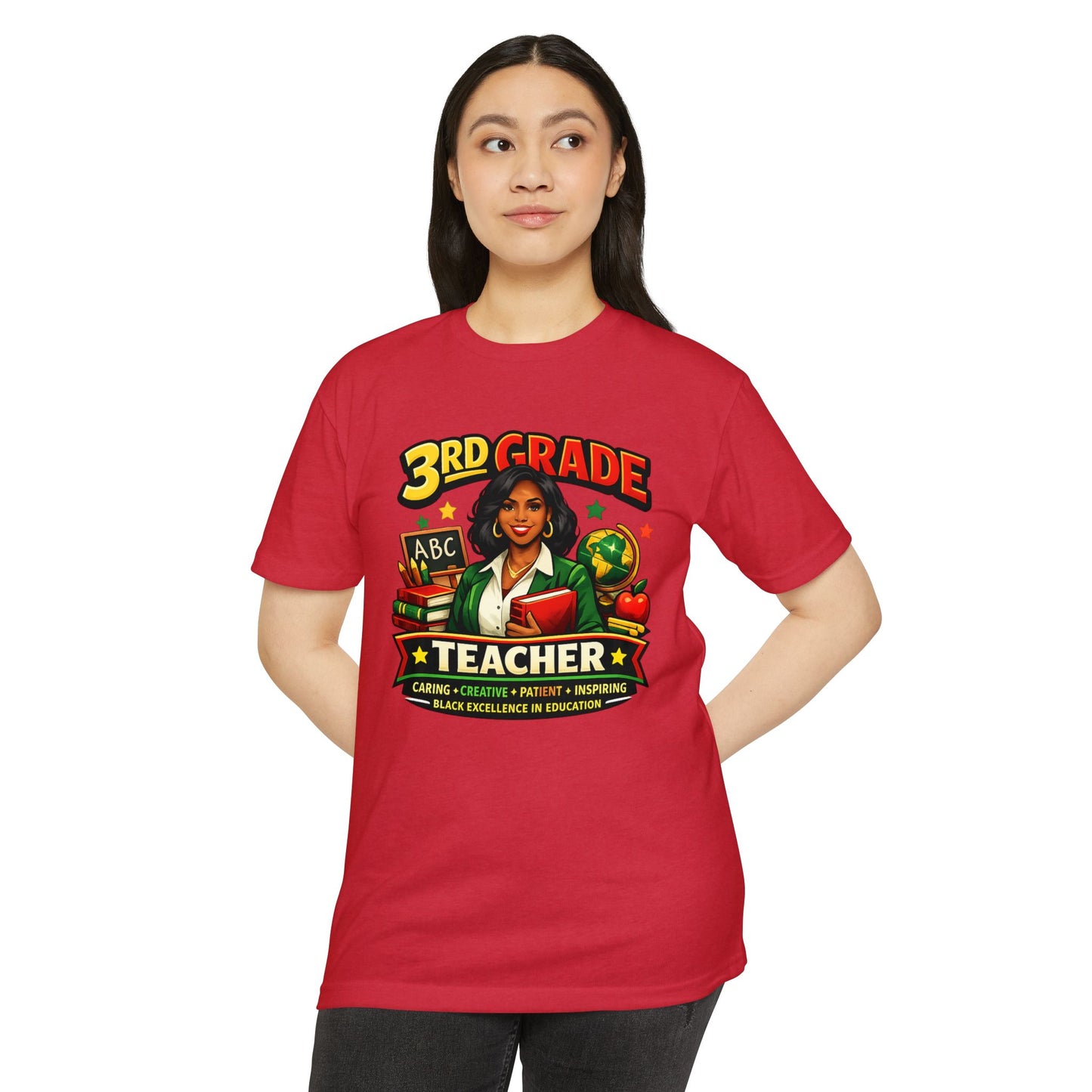 3rd Grade Teacher T‑Shirt – Black Excellence in Education Design