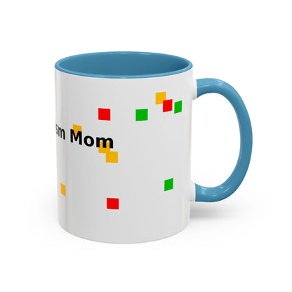Autism Proud Mom Accent Coffee Mug – 11/15oz Color Accent