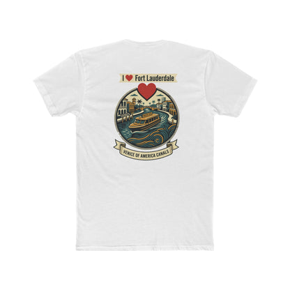 I Heart Fort Lauderdale Canals T‑Shirt — Venice of America Boat Graphic Tee