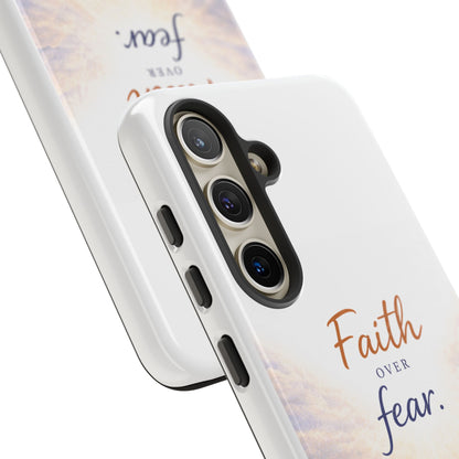 Faith Over Fear Phone Case — Inspirational Christian iPhone Cover