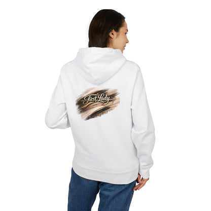 First Lady Brushstroke Hoodie — Elegant Script Pullover