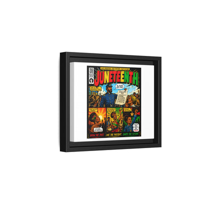 Juneteenth Comic Art Canvas - Framed Matte Wall Decor
