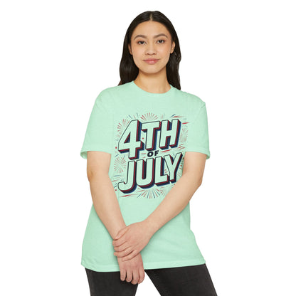 4th of July Graphic T-Shirt — Patriotic Fireworks Tee