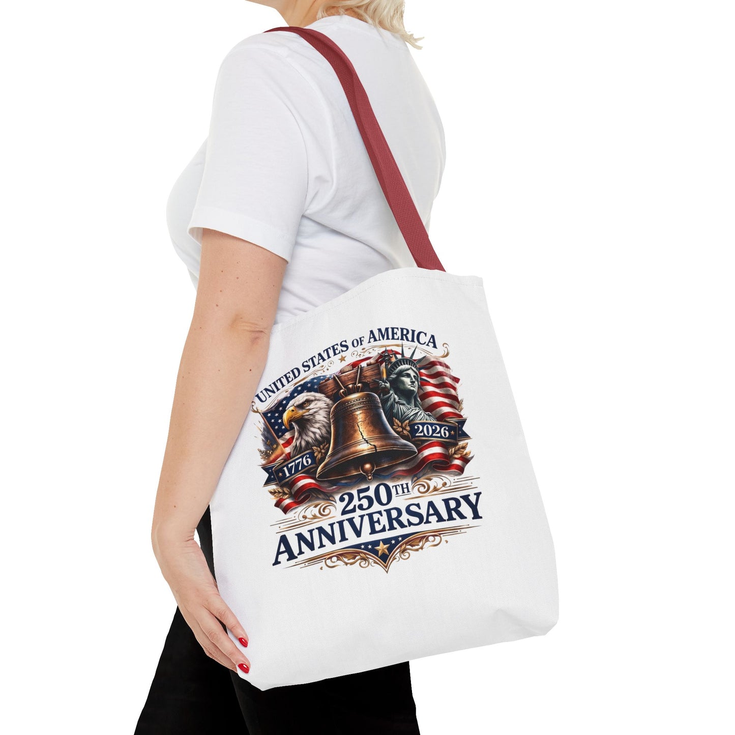 Anniversary Tote Bag — "United States of America 250th Anniversary" Liberty Bell Design