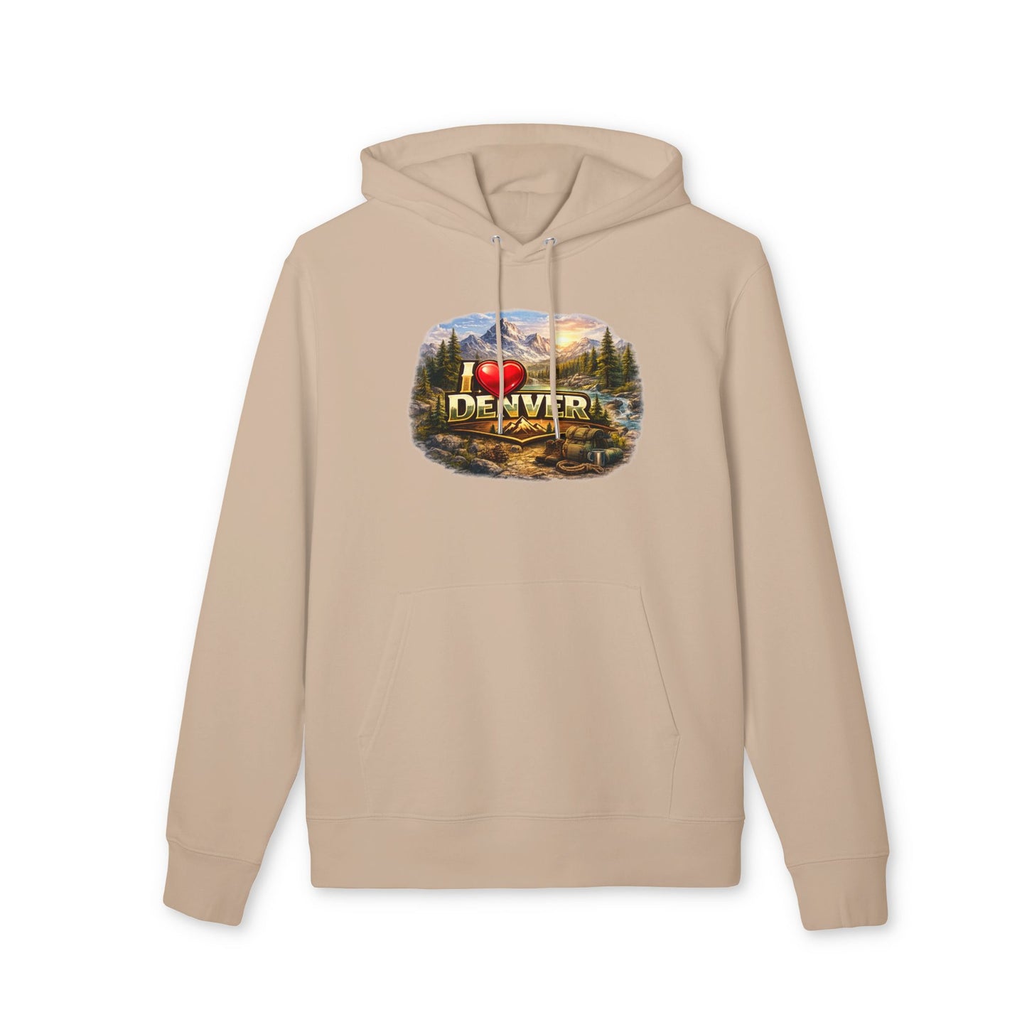 Denver Scenic Hoodie - I  Denver Mountain Landscape Pullover