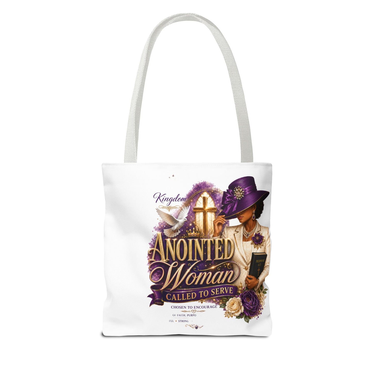 Anointed Woman Tote Bag – 'Called to Serve' Faithful Church Purse