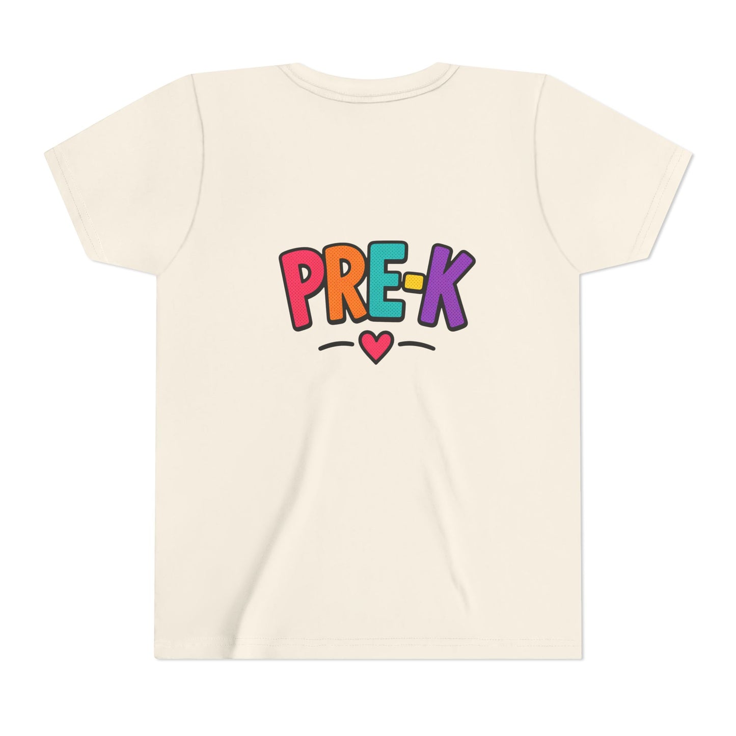 Pre-K Kids Tee — Colorful Heart Preschool Shirt for Boys & Girls