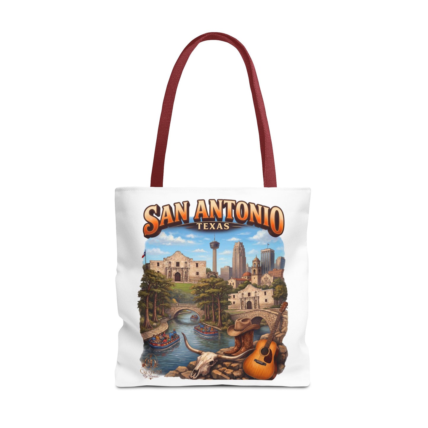 San Antonio Texas Tote Bag — Riverwalk Landmark Travel Souvenir
