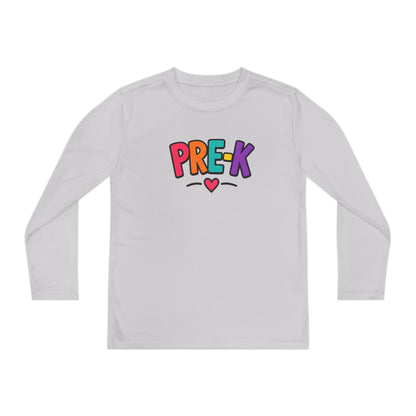 Pre-K Kids Long Sleeve Tee — Colorful Cute PreK Shirt for Preschoolers