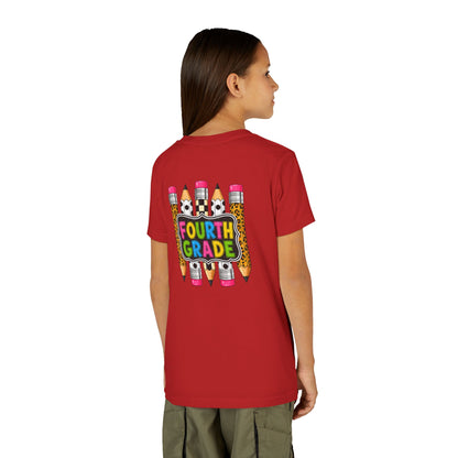 Fourth Grade Pencil Kids Tee – Back to School Youth Shirt