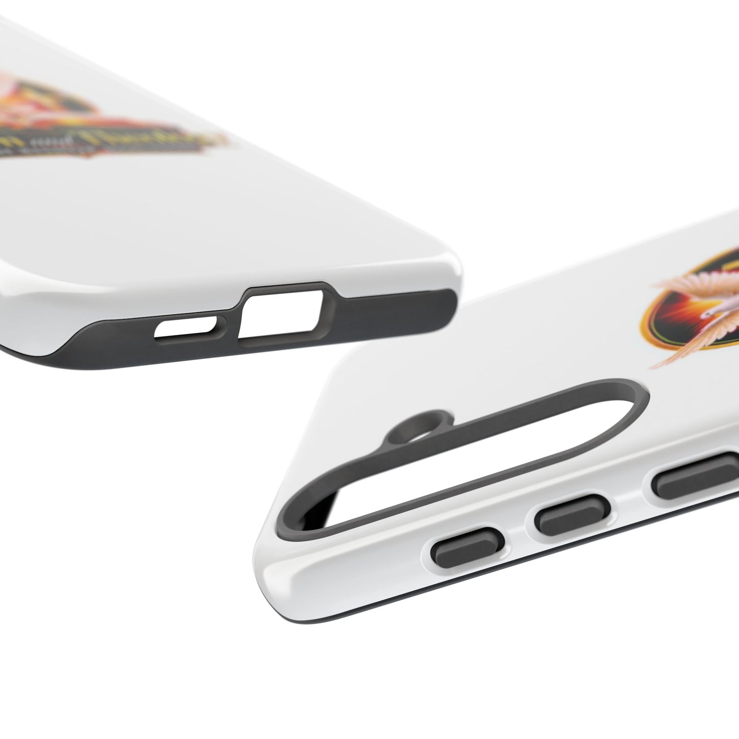 Wisdom and Theology Phone Case — Christian Dove & Cross Protective Tough Case