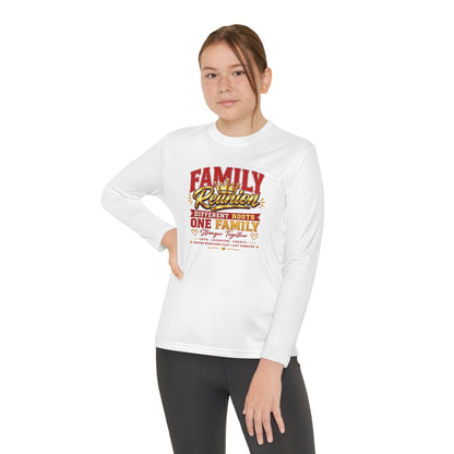Family Reunion Long Sleeve Tee — "Different Roots One Family" Youth Shirt