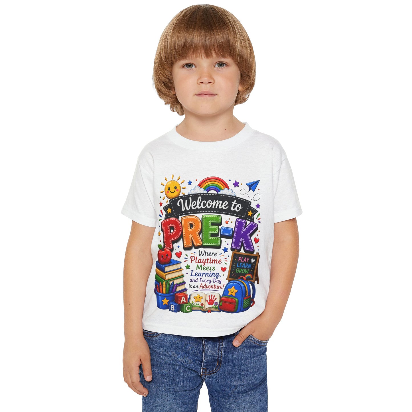 Welcome to Pre-K Toddler T-Shirt – Colorful Back-to-School Preschool Tee