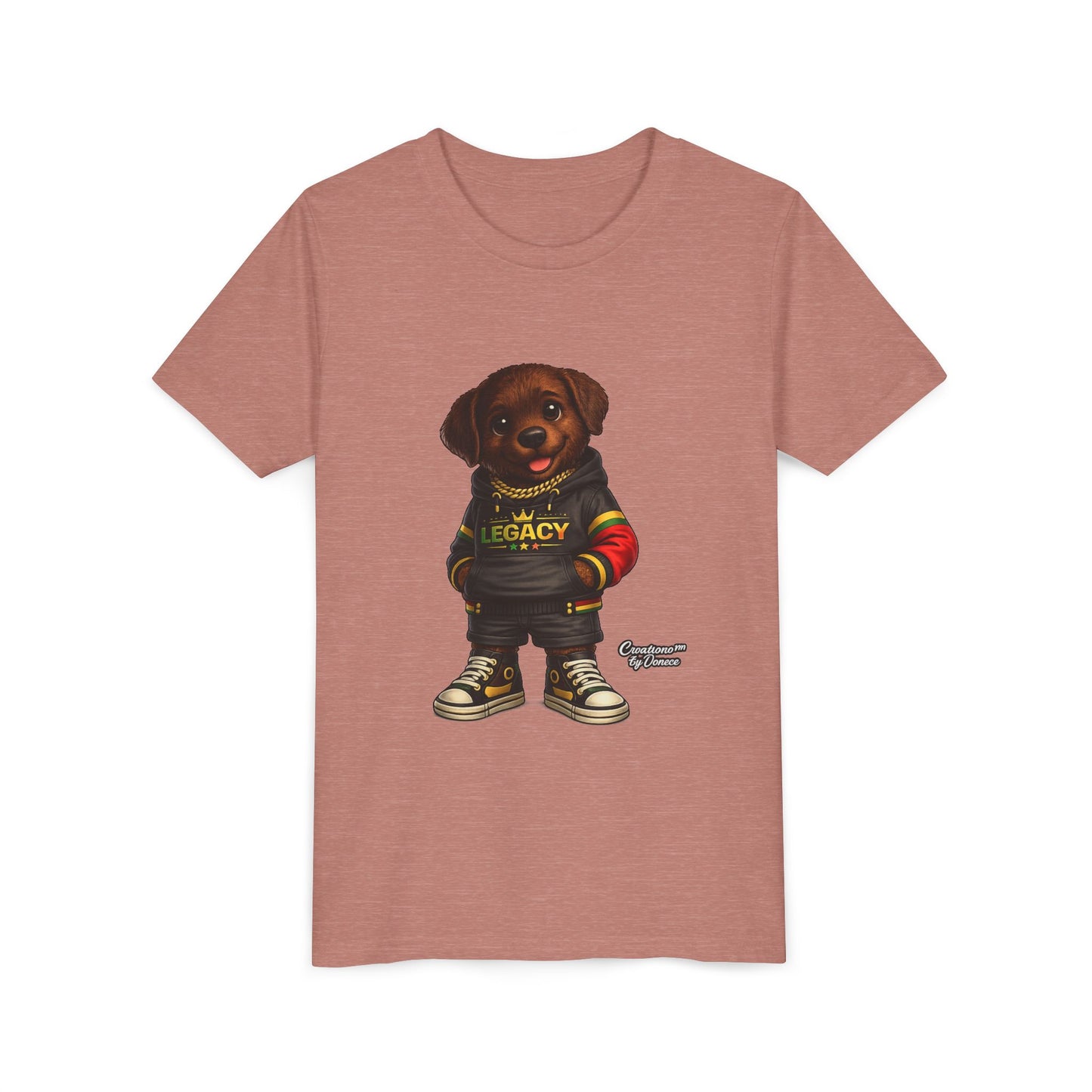 Youth Dog Tee — 'Legacy' Streetwear Puppy Graphic Shirt