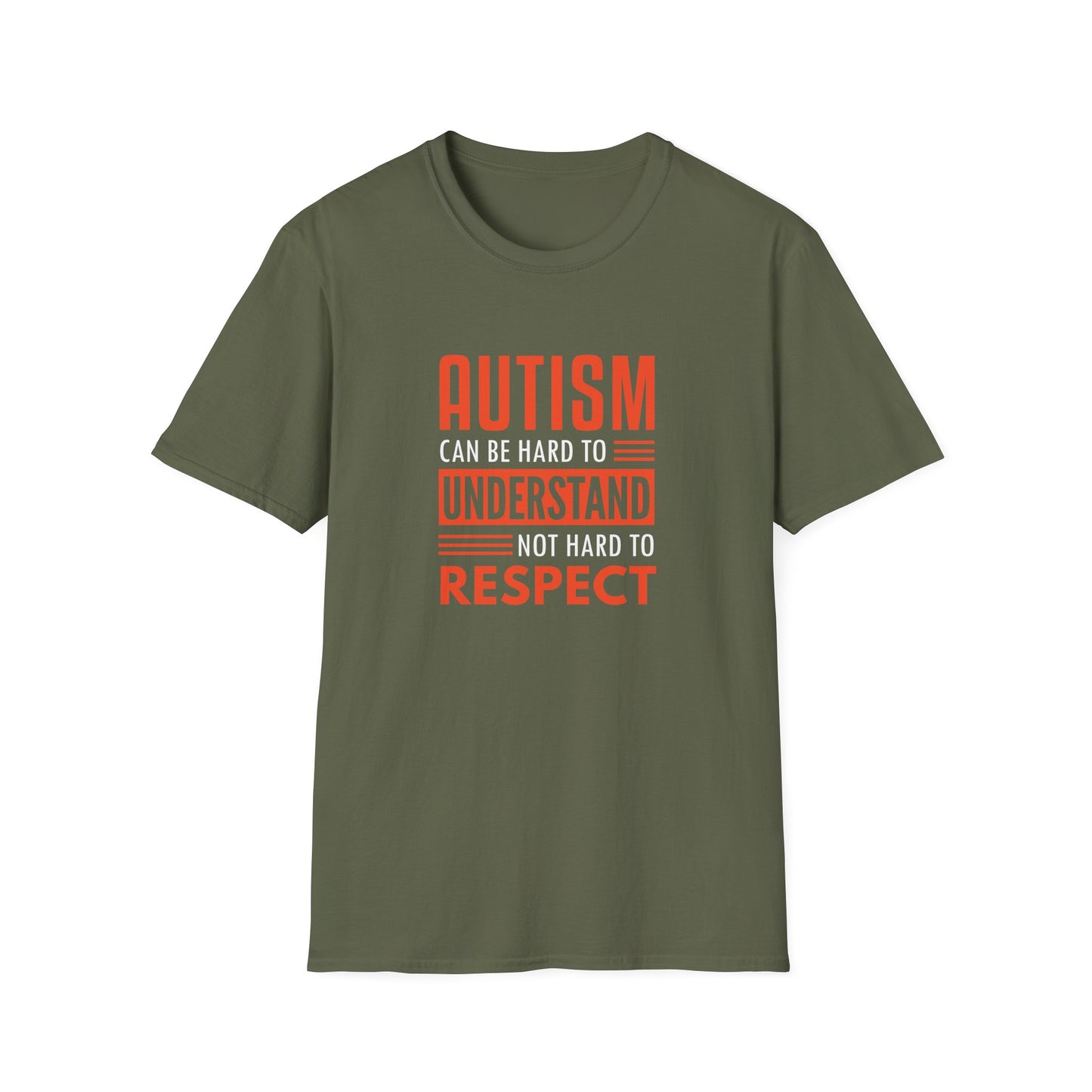 Autism can be hard to understand, not hard to respect” T-Shirt
