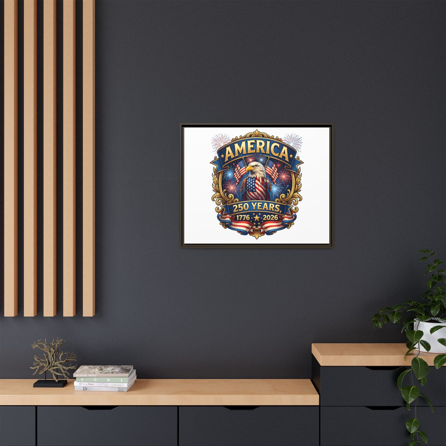 Matte Canvas, Framed (Multi-color)