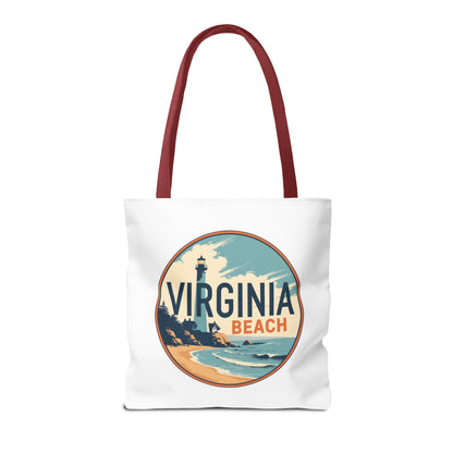 Virginia Beach Vintage Lighthouse Tote Bag