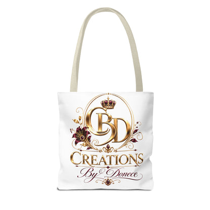 Creations By Donece Logo Tote Bag — Luxury Monogram Canvas Tote