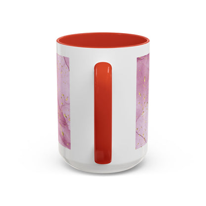 Mom Definition Accent Coffee Mug – Inspirational Pink Marble Mother’s Day Gift (11/15oz)
