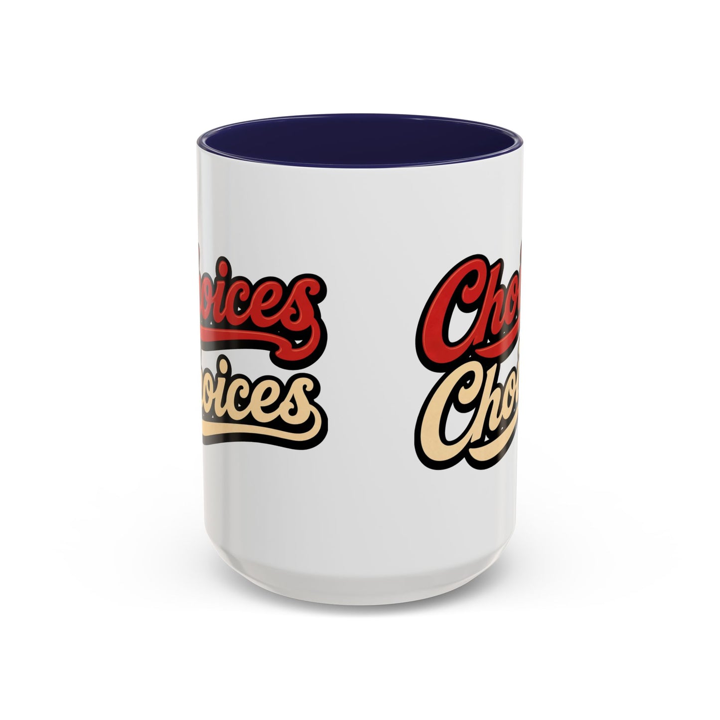 Choices Retro Accent Coffee Mug — Vintage Script 11/15oz