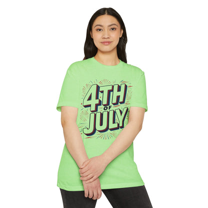4th of July Graphic T-Shirt — Patriotic Fireworks Tee