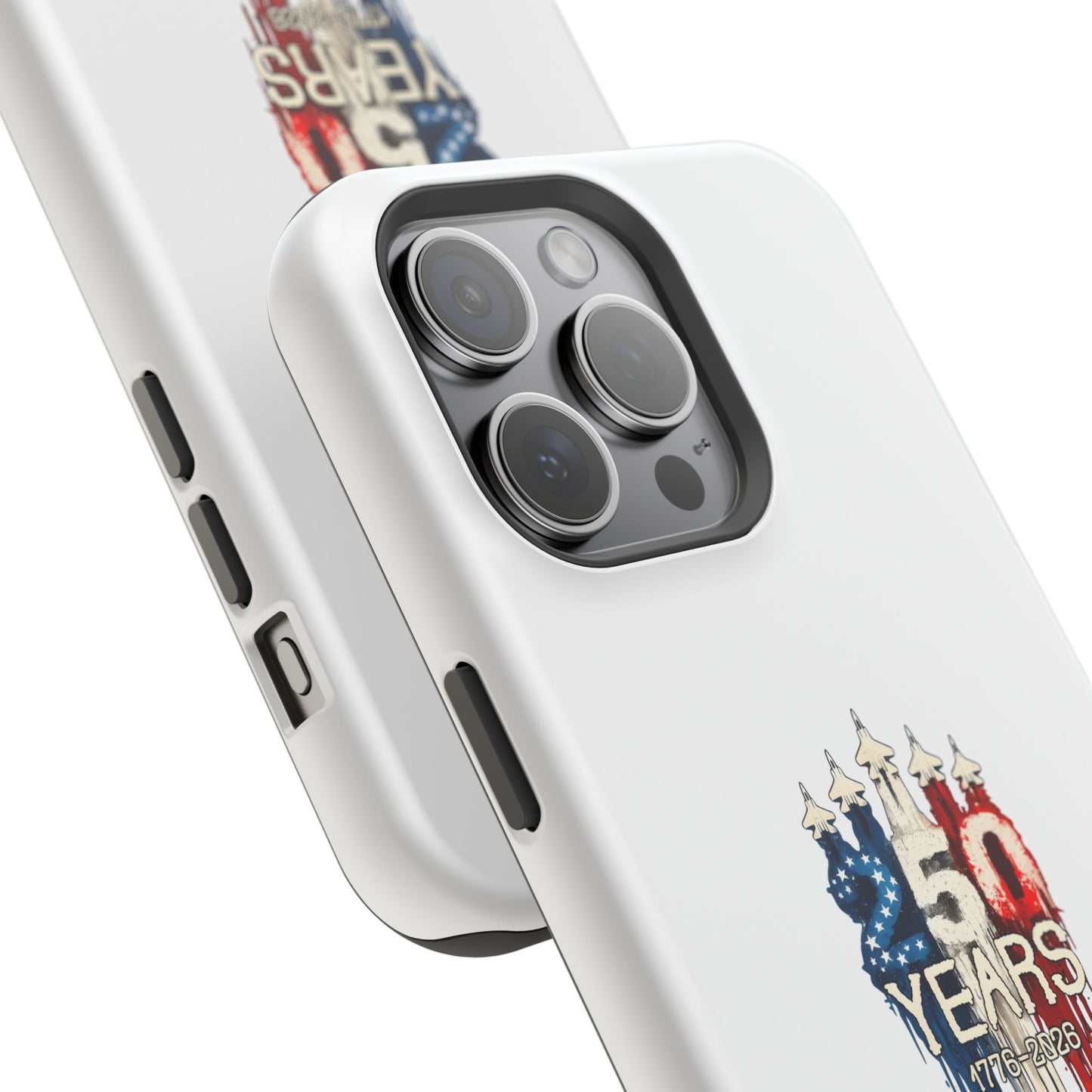 50 Years Patriotic iPhone Case — American Flag Anniversary Magnetic Impact-Resistant Case