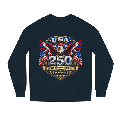 USA 250th Anniversary Sweatshirt — Patriotic Eagle 1776–2026 Crewneck