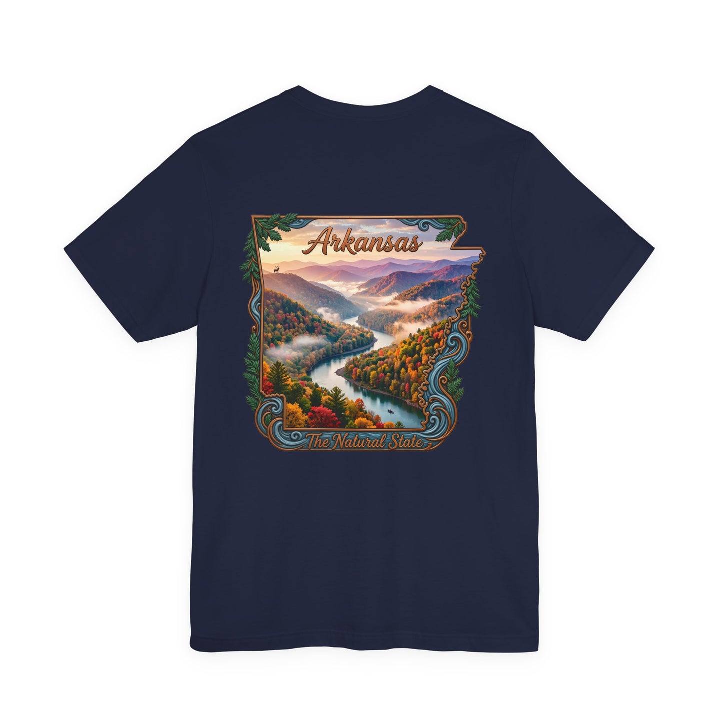 Arkansas Scenic River Tee — The Natural State Retro Landscape T-Shirt