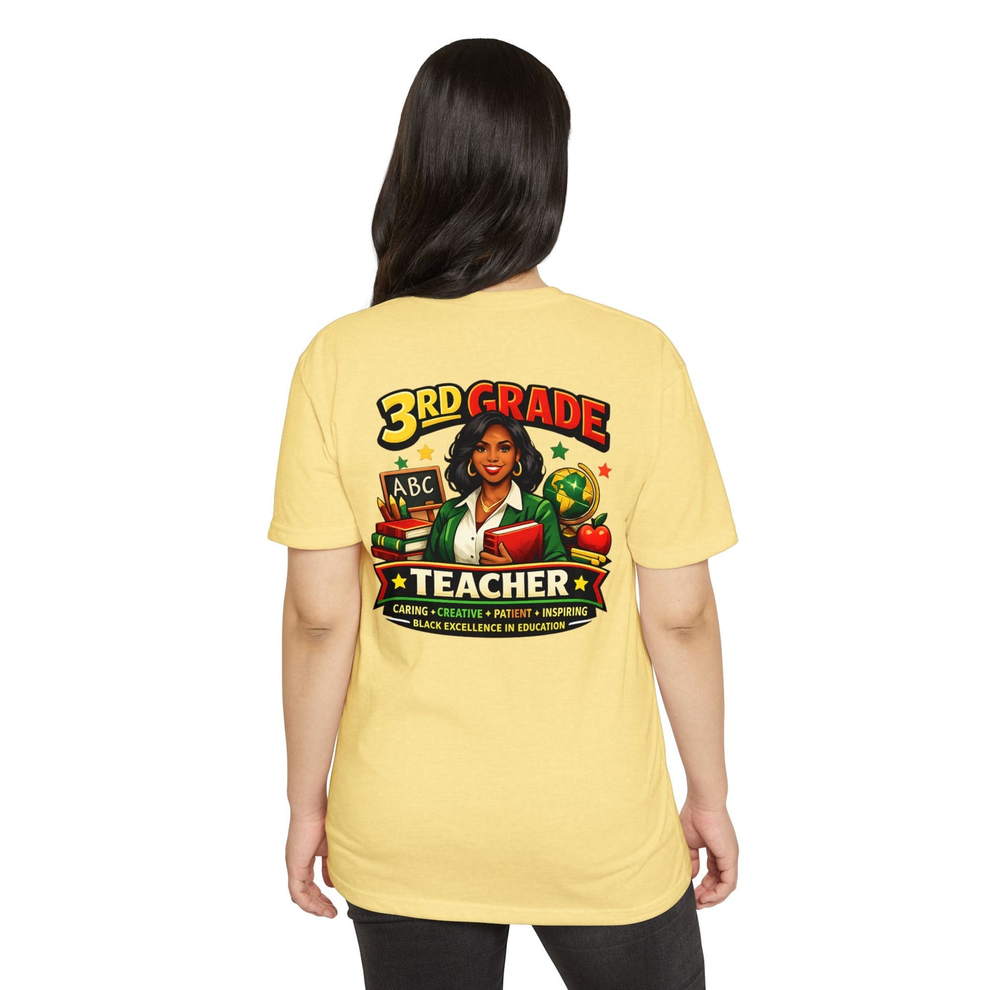 3rd Grade Teacher T‑Shirt – Black Excellence in Education Design