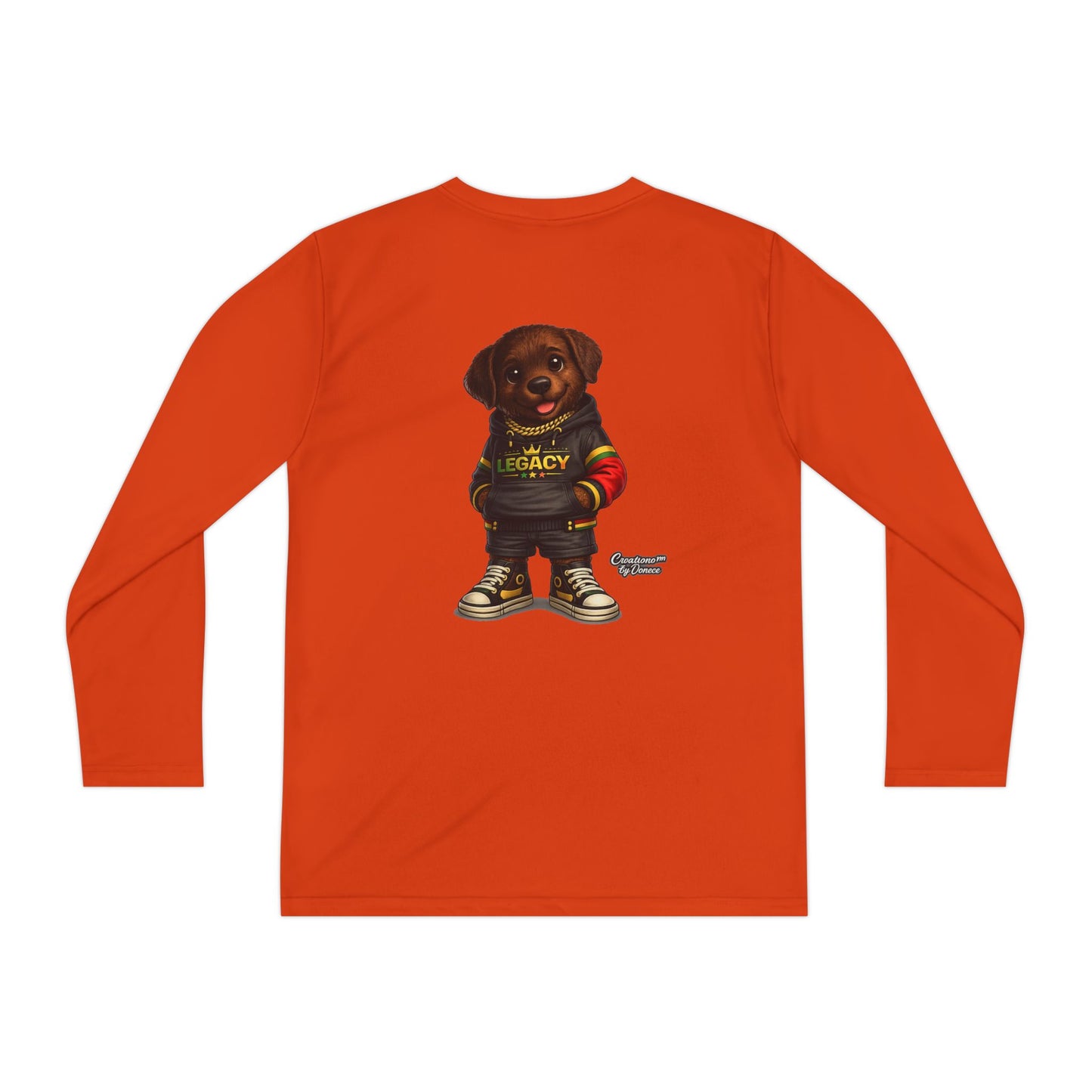 Kids Long Sleeve Tee — "Legacy" Rottweiler Puppy Graphic