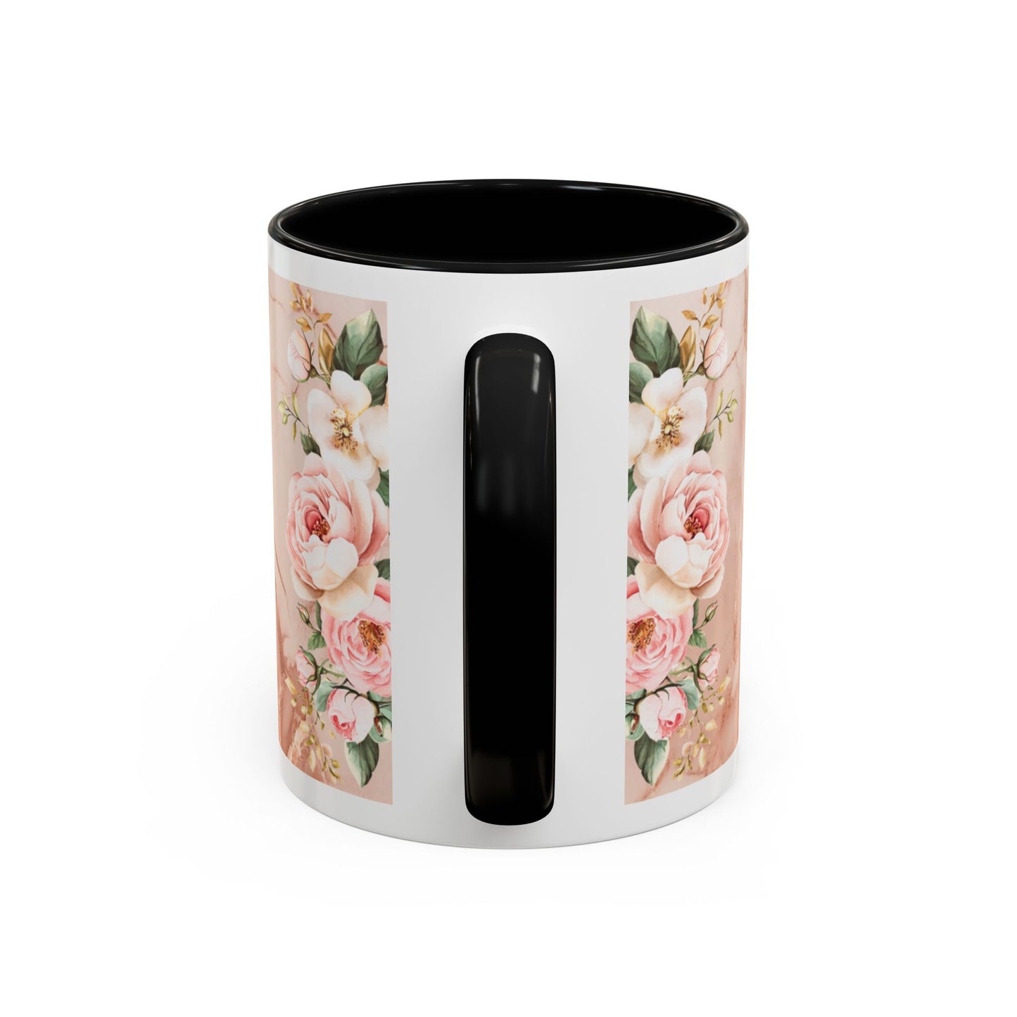 Mother's Heart Floral Accent Coffee Mug – “A Mother's Heart…Where Love Speaks the Loudest” (11/15oz)