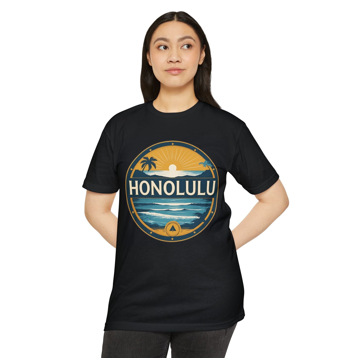 Honolulu Sunset Circle T‑Shirt