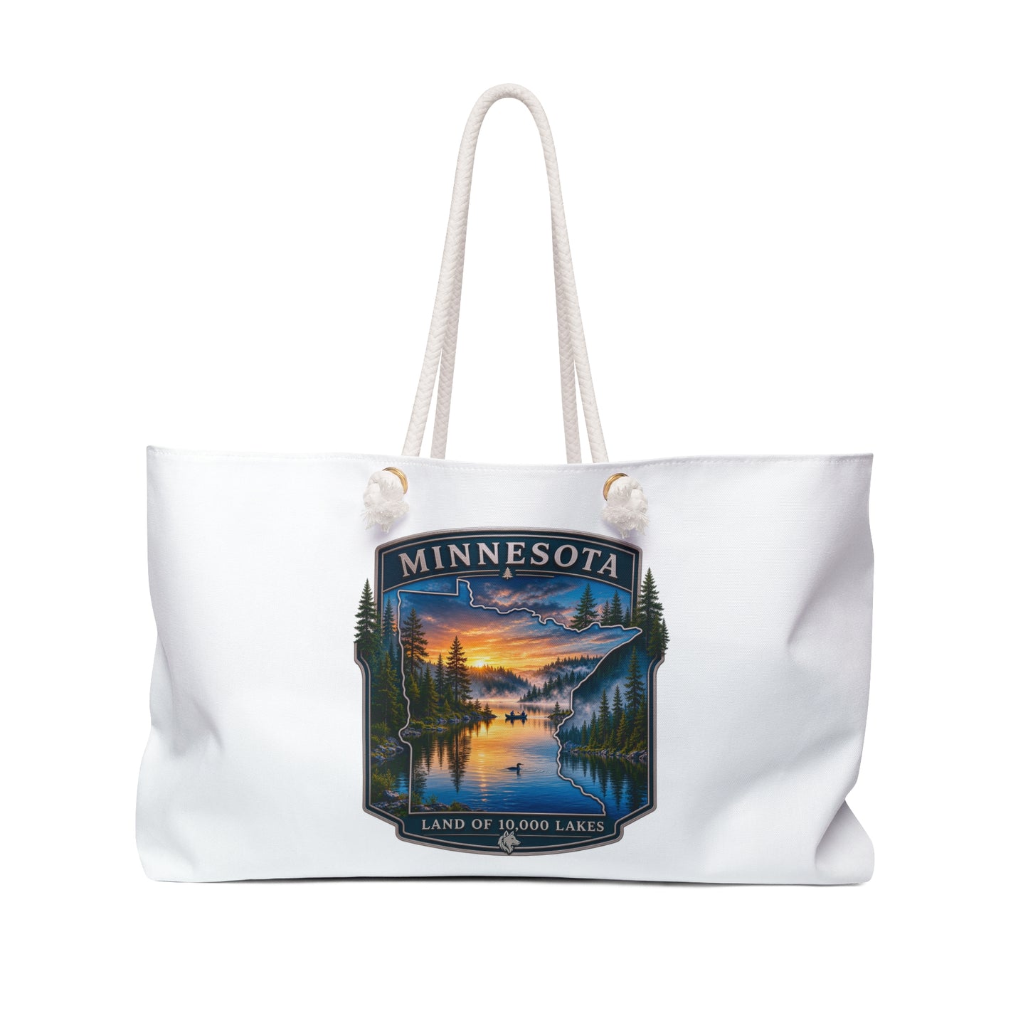 Minnesota Weekender Bag – Scenic 'Land of 10,000 Lakes' Travel Tote