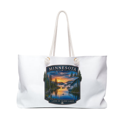 Minnesota Weekender Bag – Scenic 'Land of 10,000 Lakes' Travel Tote