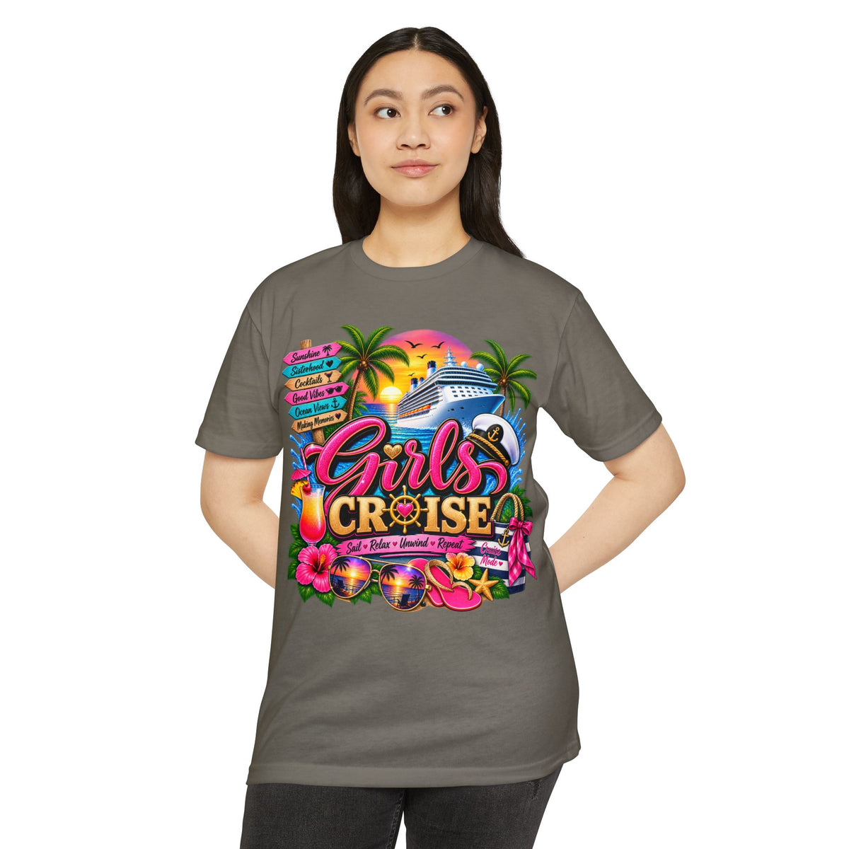 Girls Cruise T-Shirt — Tropical Bachelorette Cruise Shirt