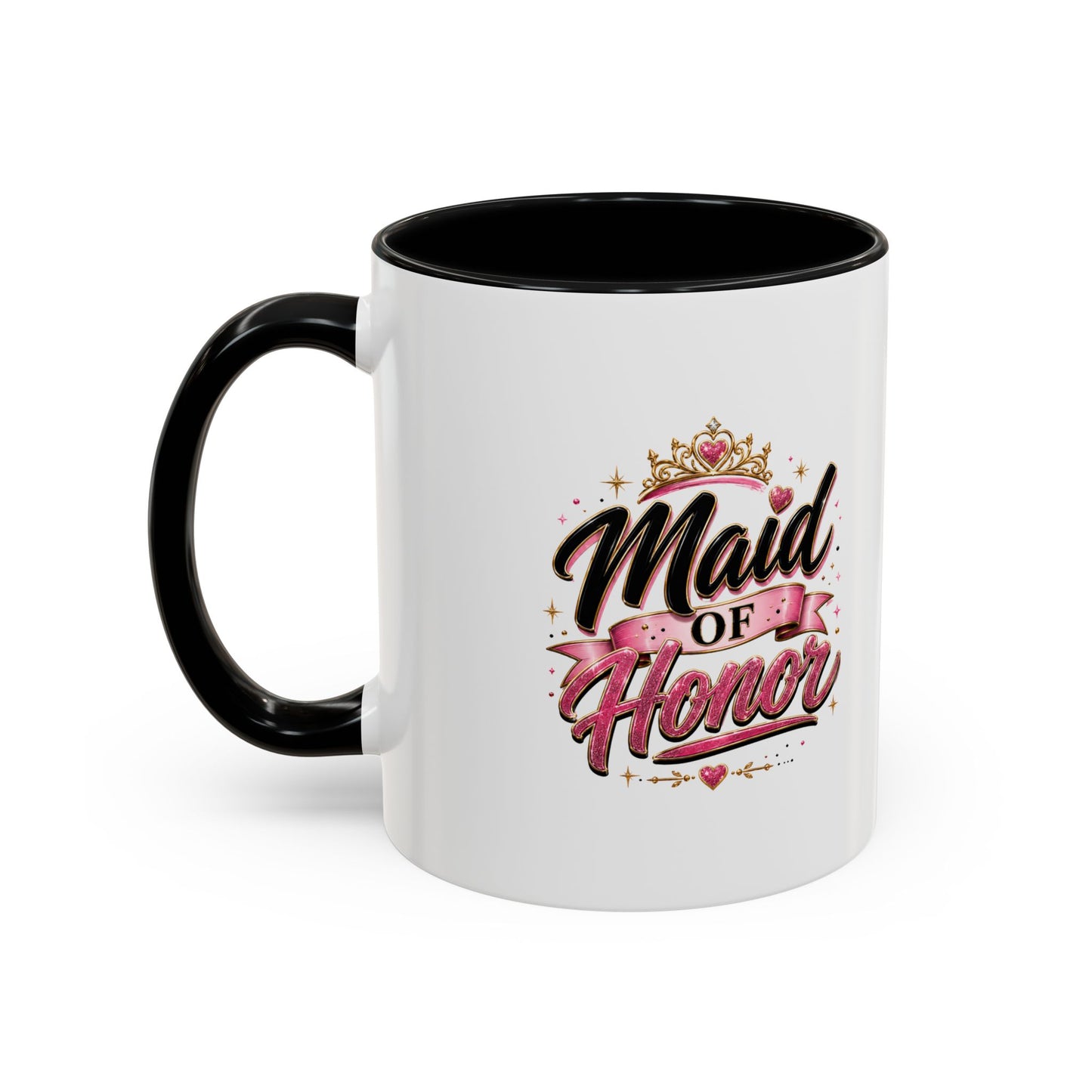 Maid of Honor Accent Coffee Mug — Bridal Party Gift (11/15oz)