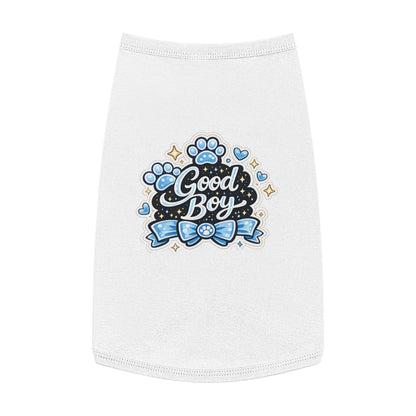 Good Boy Dog Tank Top — Cute Paw Print Pet Shirt