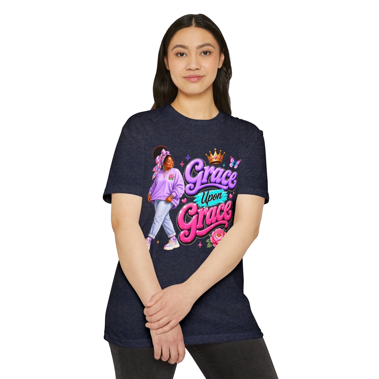 Grace Upon Grace T-Shirt — Inspirational Girl Faith Tee
