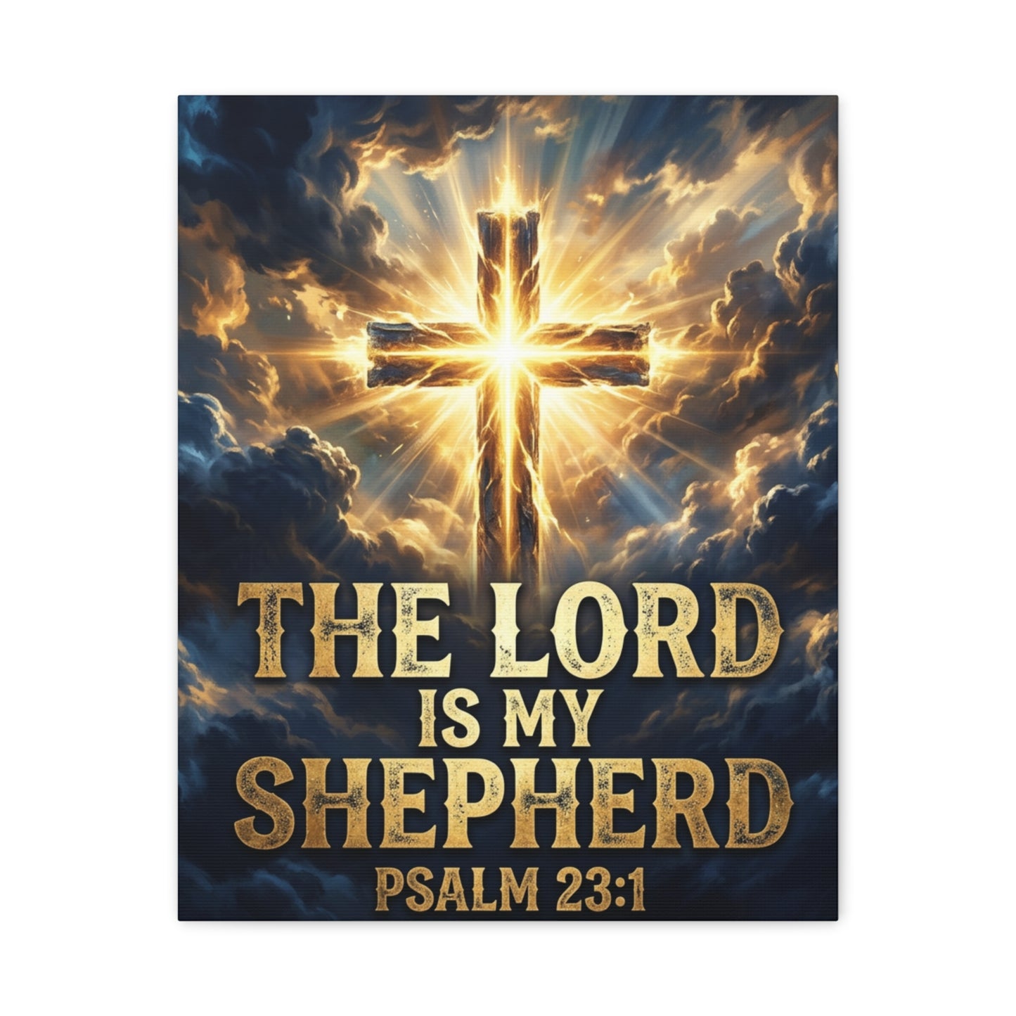 The Lord Is My Shepherd  - Psalm 23:1 Canvas Wall Art