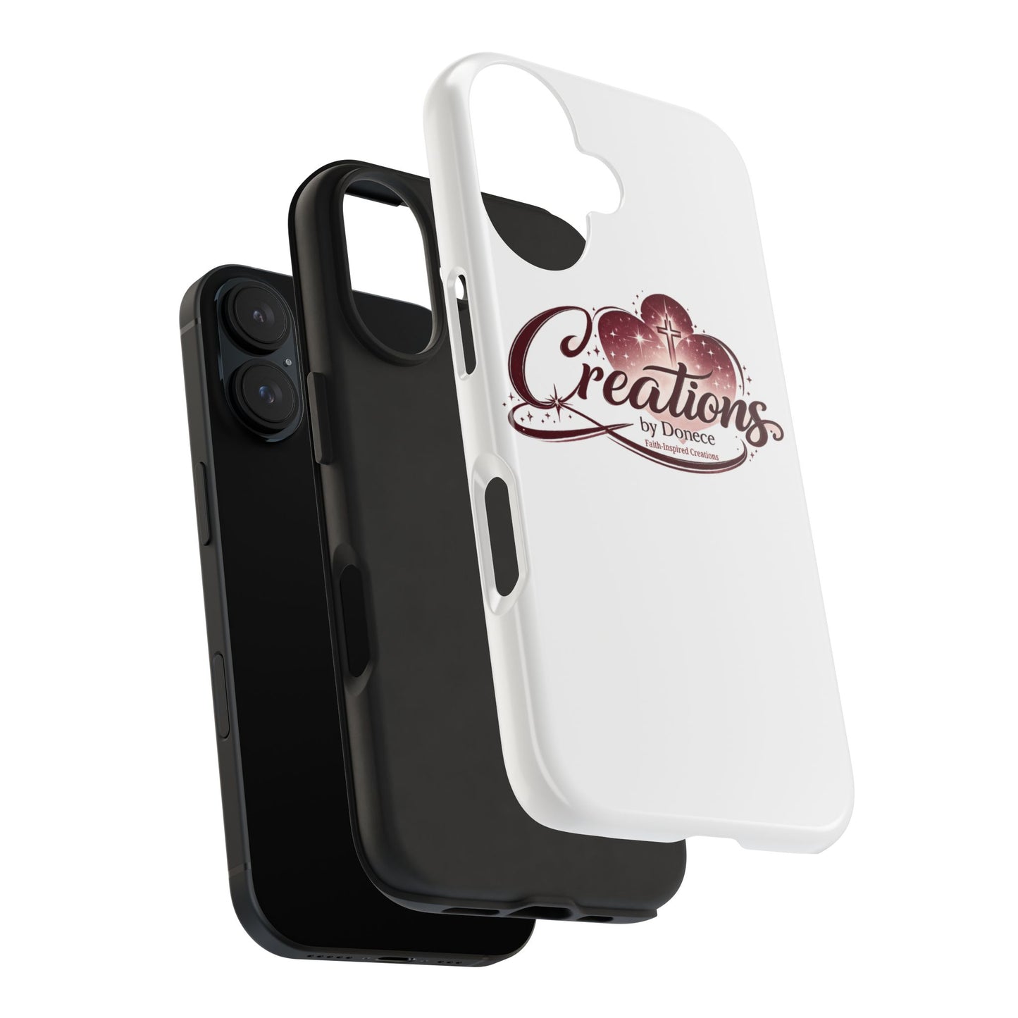 Tough Phone Case — "Creations by Donece" Logo Protective Phone Cover
