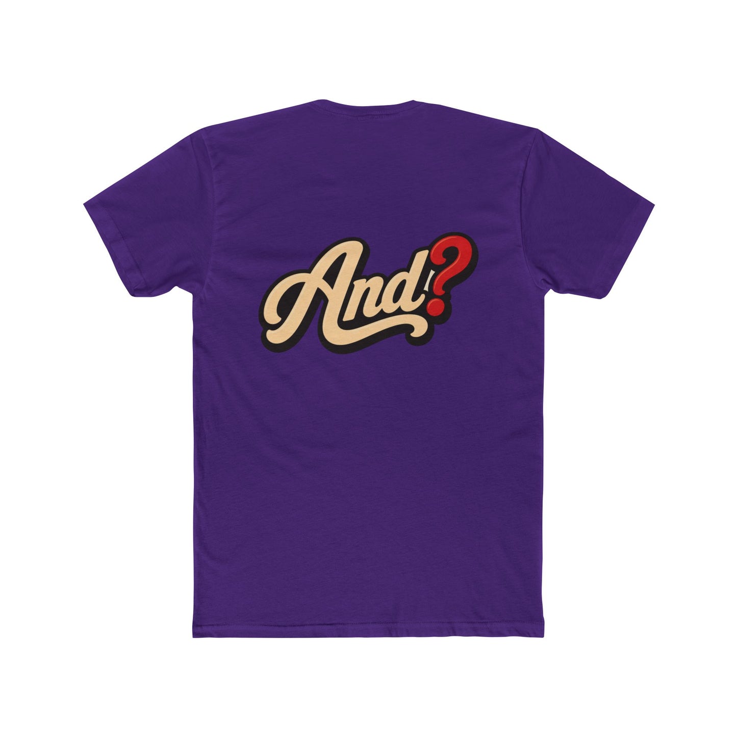And? Graphic Tee — Retro Script Question Mark Shirt